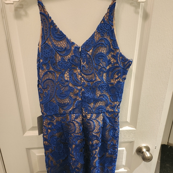 Dress the Population Blue Lace Dress NWT Size M - Picture 8 of 12